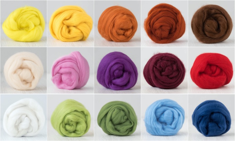 Set merino volne za začetnike: 25 gr, 15 barv